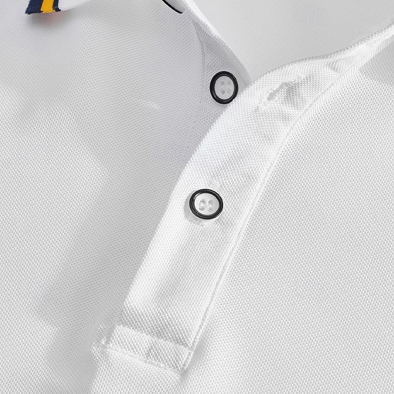 Hombre Camiseta de golf Camisetas polo piqué Casual Negocio Cuello polo acanalado Manga Corta Moda Básico Color sólido Plano Botones Verano Primavera Primavera & Otoño Ajuste regular Azul cielo 2026 - $11.99 –P4