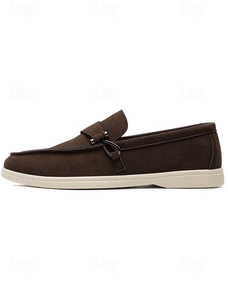 Mocasini bej pentru bărbați, fără mâneci, design elegant cu talpă amortizată, stil formal confortabil pentru nunți în grădină, petreceri și ocazii speciale 2026 - $42.99 –P11