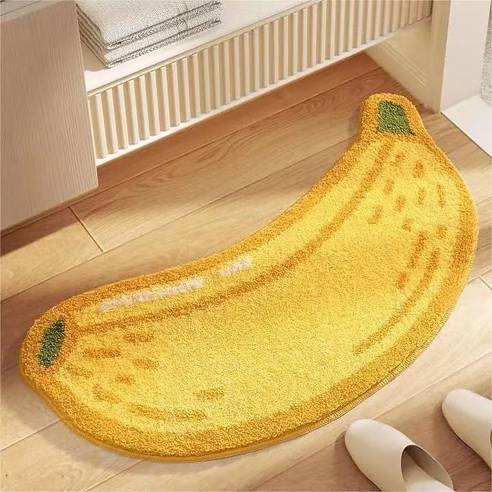 Covoraș de baie absorbant, antiderapant, cu desene animate, din cașmir artificial, pentru intrarea în baie 2026 - $13.49 –P4