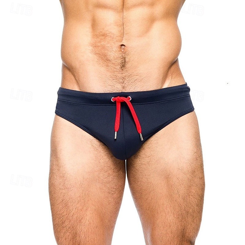 Per uomo Costume da bagno Costume da Bagno Slip mare Tinta unita Coulisse Asciugatura Rapida Elastico Traspirante Pantaloni Surf Sport Acquatici Nuoto Estate del 2026 a $13.99 –P1