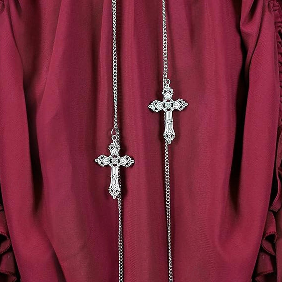 Conjunto Gótico Victoriano Renacimiento Asimétrica Vestidos Faja Collar con accesorios Princesas Corte A Disfraz Mujer Víspera de Todos los Santos Carnaval Casual Diario Feria del Renacimiento LARP 2026 - $54.99 –P3