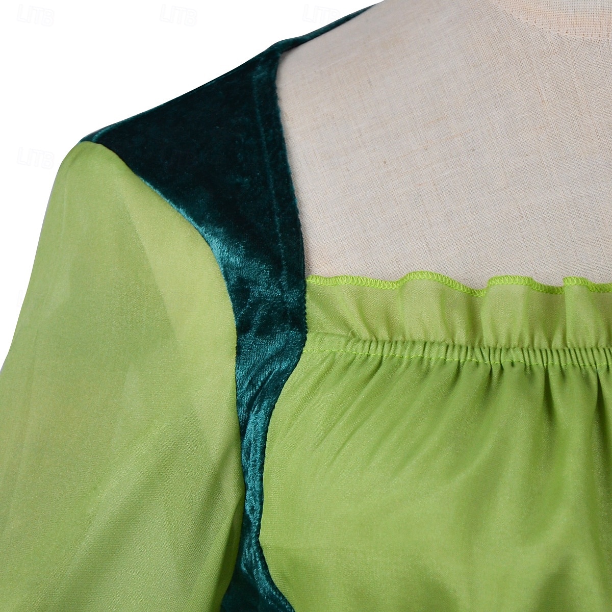 Středověké Renesanční Šaty Fancy kostým Elf Víla Elfí Maškarní kostým Dámské Fantazie předvečer Všech svatých Karneval Výkon LARP Ren Faire Dospělé Šaty Pásek 2026 - $38.99 –P6