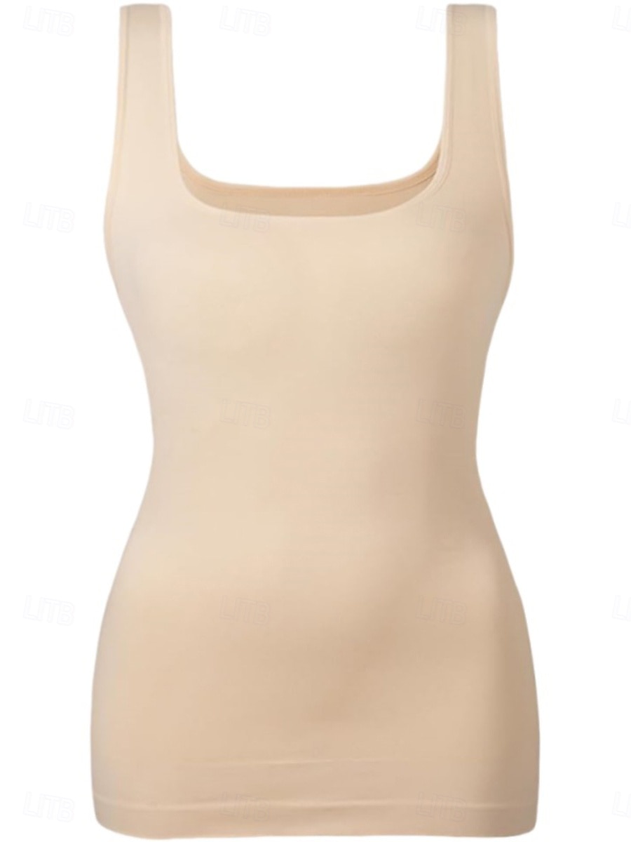 Dámské Halenka Bez vzoru Aktivní stylové Bez rukávů Do U Běžné topy Denní Dovolená Jdeme ven Černá Bílá Hnědá Meruňková Růžová Léto Jaro 2026 - $13.49 –P6