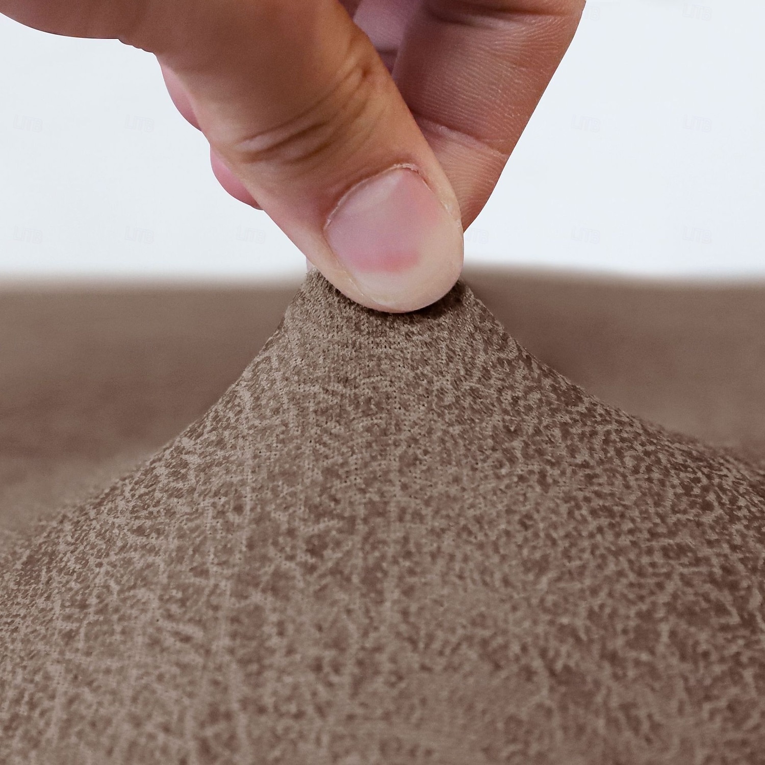 غطاء عثماني من جلد البولي يوريثان المقاوم للماء، أغطية كراسي مربعة صغيرة/كبيرة قابلة للتمدد، أغطية عثمانية مستطيلة الشكل بقاعدة مطاطية مانعة للانزلاق لمساند القدمين 2026 - $30.99 –P7