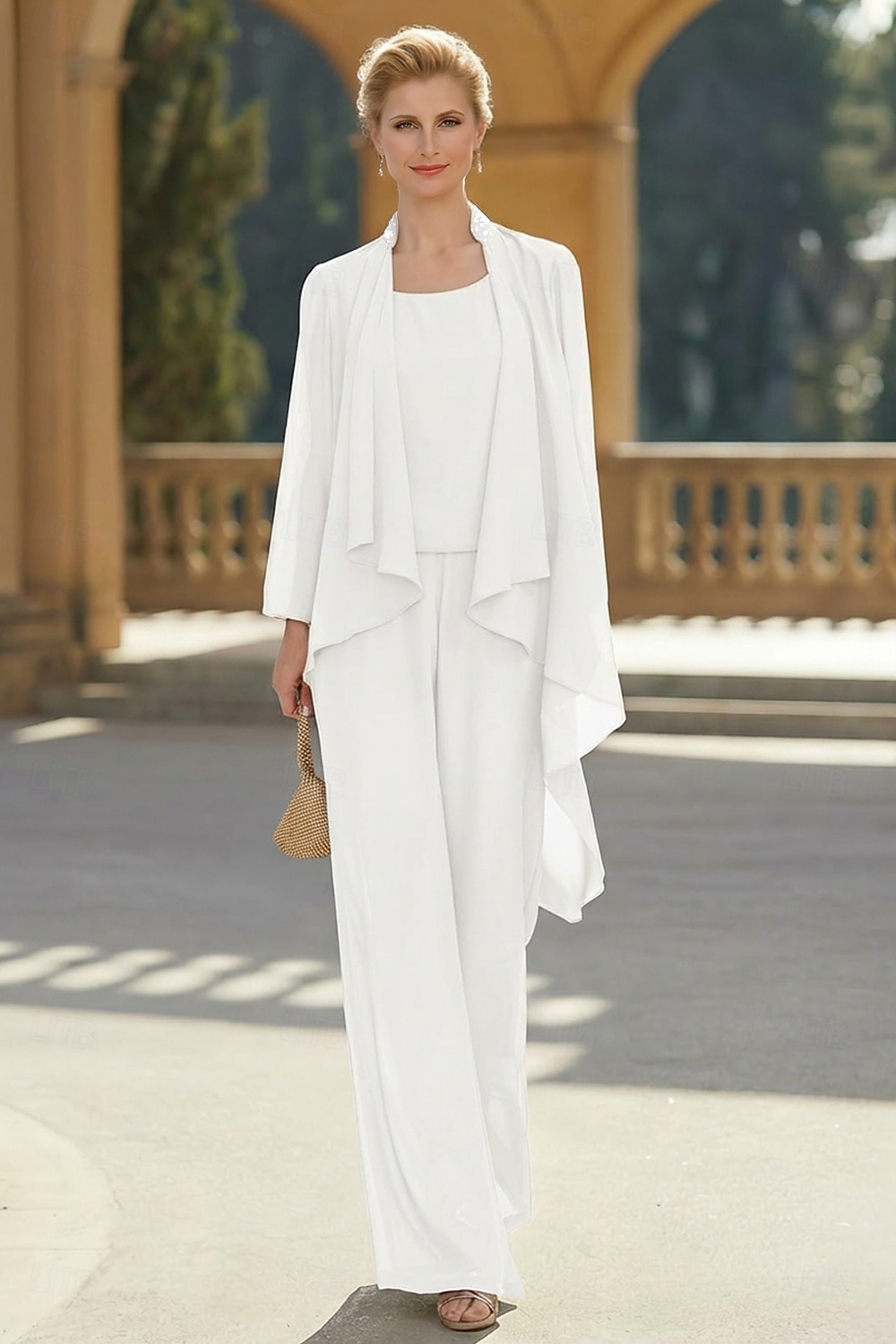 Kvinnes Stola Shrug Mors Stola Frakker  Jakker Elegant Solbeskyttelse Lange Ermer Chiffon Bryllups Gjest Stola med Perler Fest Kveld Vår  Høst å imponere 2026 - $49.99 –P10