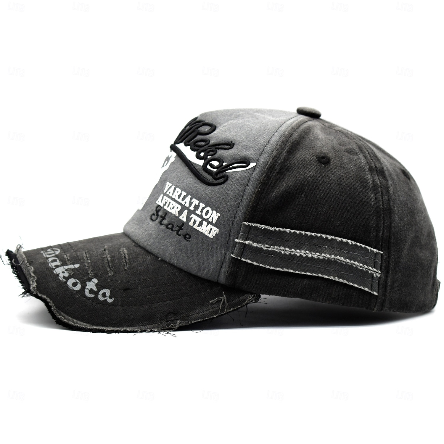 μαύρο καπέλο φορτηγού Rebel, vintage καπέλο μπέιζμπολ με κεντημένο λογότυπο, ρετρό στυλ δρόμου, ρυθμιζόμενο snapback, mesh back, casual unisex καπέλο μπαμπά 2026 - $15.99 –P4
