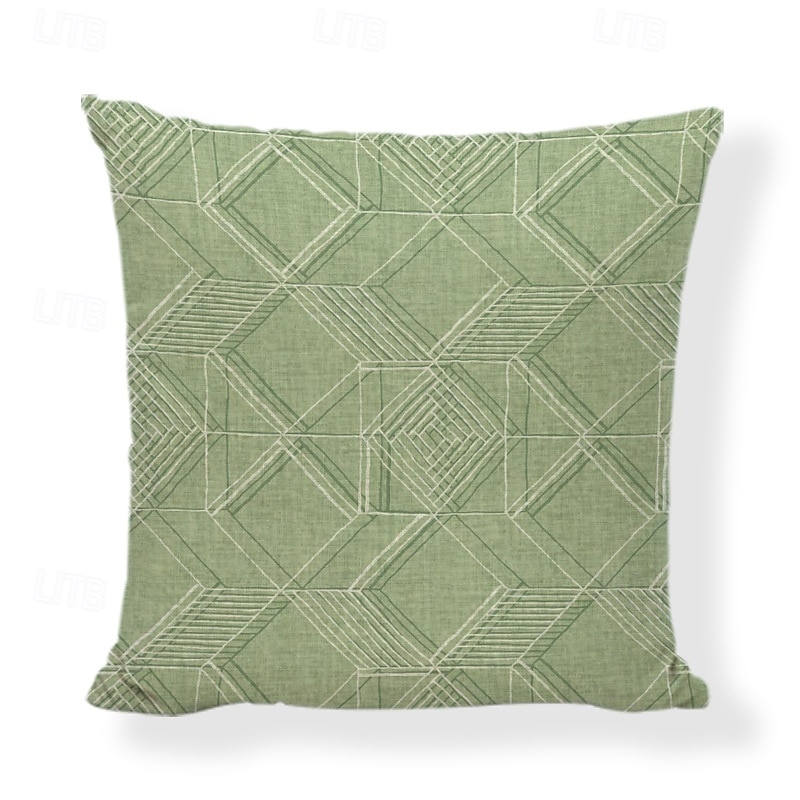 Nordic Green Plant Leaf Pattern Linen Throw Pillow Cover Decorative Cushion Cover for Sofa Bed Headboard Car and Nap Pillow Use 2026 - $11.99 –P12