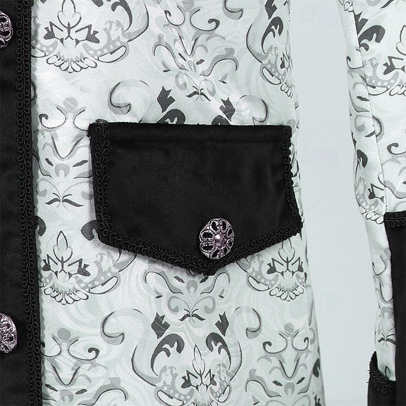 Rokoko Mittelalterlich Renaissance Mantel Ausgefallene Kostüme Halskrause langarm Edelmann Königliche Kleidung Kostüm Herren Fantasie Halloween Karneval Leistung LARP Renaissance-Messe Erwachsene 2026 - $60.99 –P19