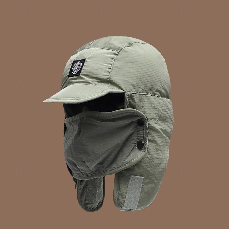 Per uomo Da aviatore Nero Verde fibra di poliestere Regolabile Caldo Sport e Outdoor All'aperto Abbigliamento casual alla moda Ciclismo Tinta unica Calore Termico Antivento del 2026 a $18.49 –P2