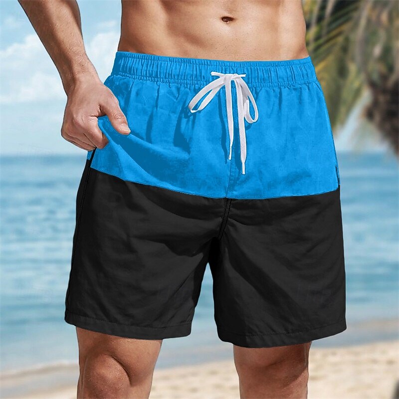 Men's Swim Trunks Boxer Swim Shorts Shorts Color Block Plain Comfort Breathable Above Knee Casual Beach Swimming Vacation Fashion Navy Blue Red Micro-elastic 2026 - $22.99 –P4