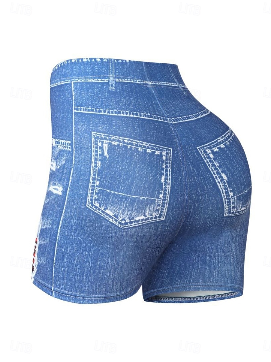 Damen Chinos Shorts Streetwear Lässig Kurz Mittlere Taillenlinie Schmetterling Drucken Bequem Dehnbar Täglich Heim Outdoor Blau Königliches Blau Hellblau Sommer Frühling Lässiger Schnitt 2026 - $10.99 –P7