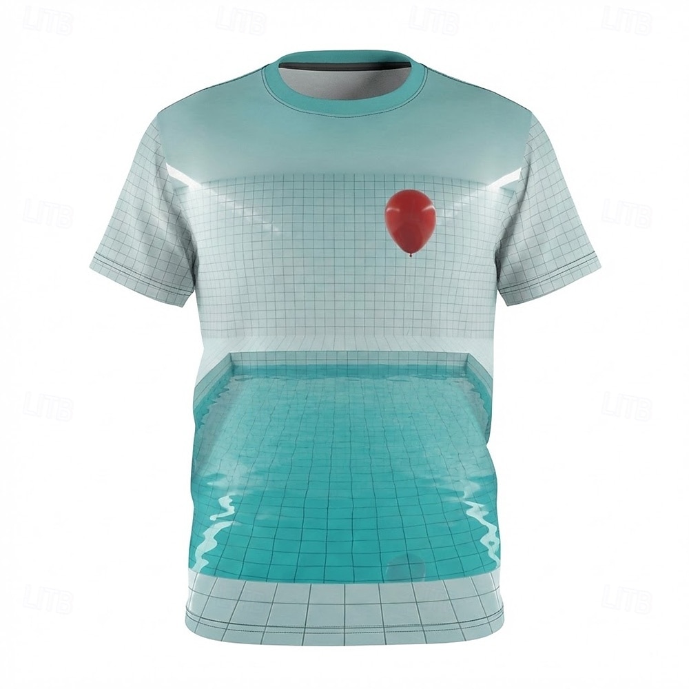 Mens Playground Ball Pit T Shirt 3D All Over Print Colorful Slides Kidcore Aesthetic Short Sleeve Crew Neck Tee Clothing Apparel S M L XL XXL XXXL 2026 - $21.99 –P2