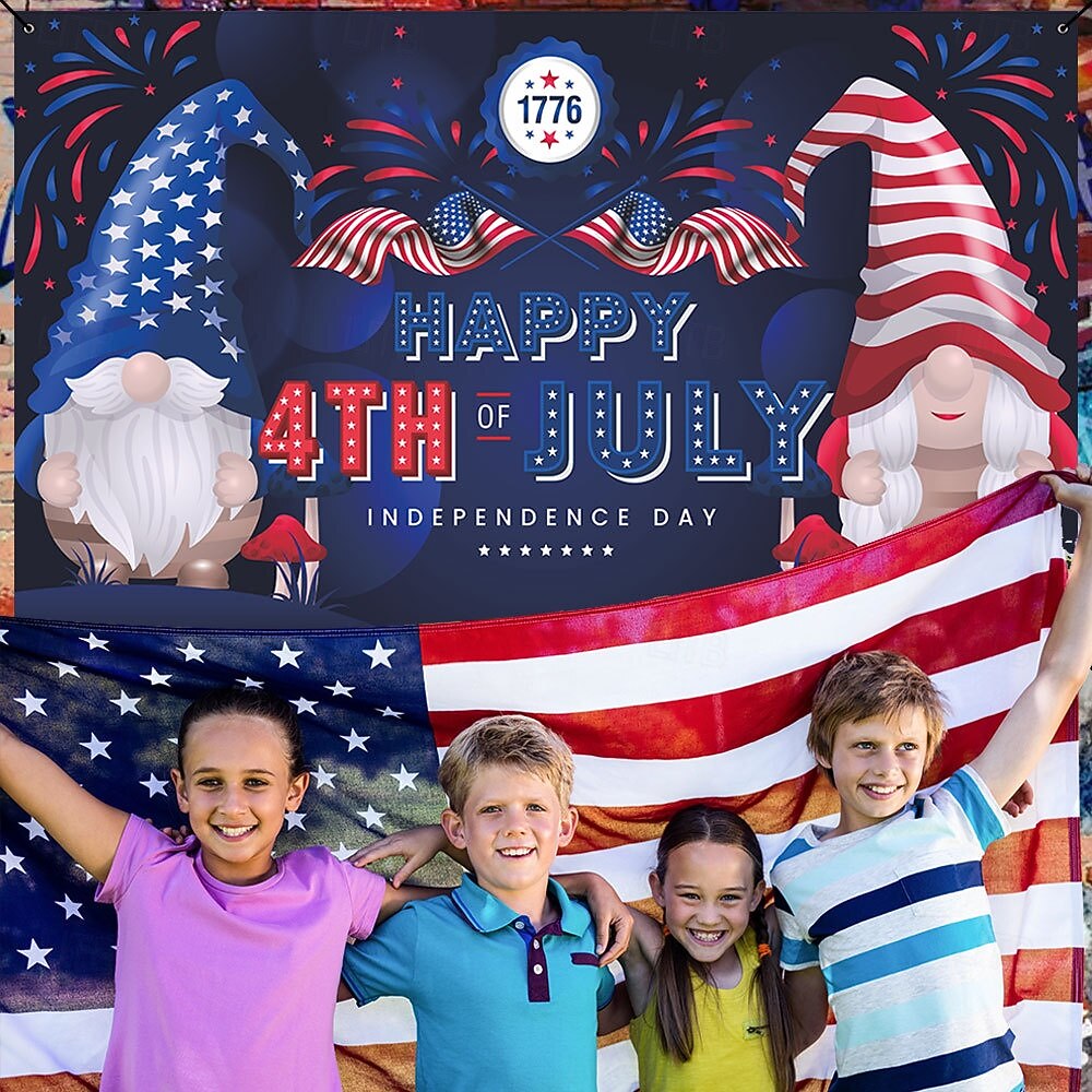 uavhengighetsdagen banner bakgrunn stoff festival utstillingsvindu veggdekorasjon hengende stoff flagg 2026 - $17.99 –P18