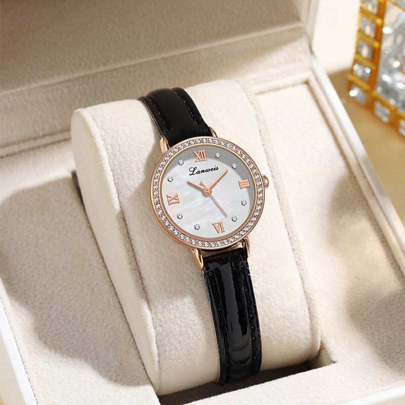 Muttertagsgeschenk 1 originale Business-Stil Perlmutt-Muster-Uhr modische Damen-Uhr Ipx7 wasserdicht Freizeit Sport Quarz-Armbanduhr für Frauen Box 2026 - $17.99 –P4