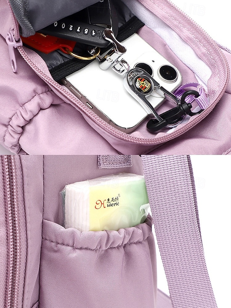 Női vízálló nejlon kulacstáska telefonzsebbel, többszínű keresztpántos hordozó fitneszhez, sporthoz, túrázáshoz és hétköznapi használatra, állítható vállpántos utazó italtartóval. 2026 - $11.99 –P11