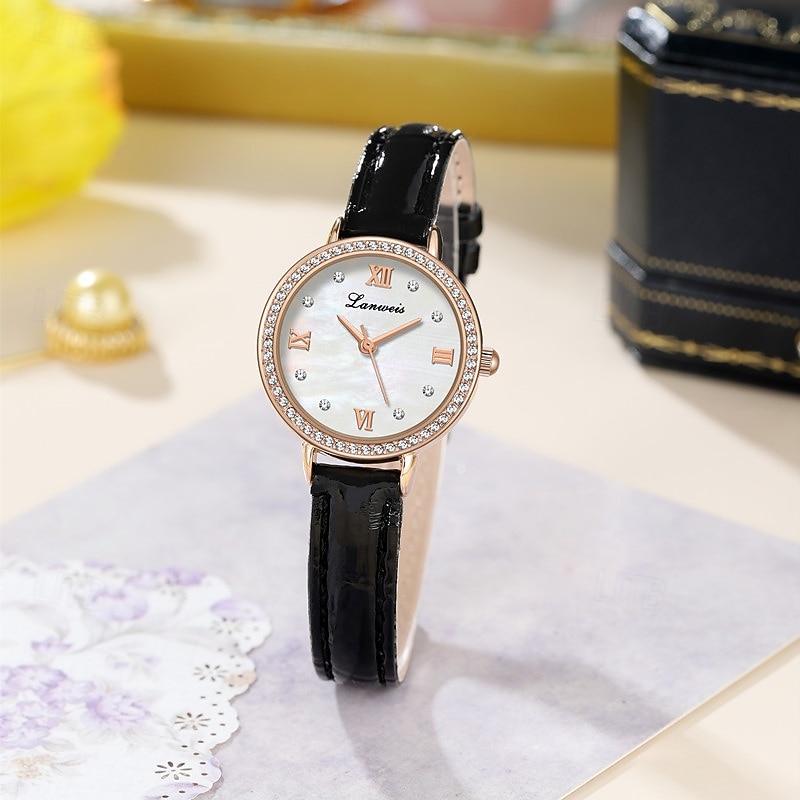 Muttertagsgeschenk 1 originale Business-Stil Perlmutt-Muster-Uhr modische Damen-Uhr Ipx7 wasserdicht Freizeit Sport Quarz-Armbanduhr für Frauen Box 2026 - $17.99 –P6