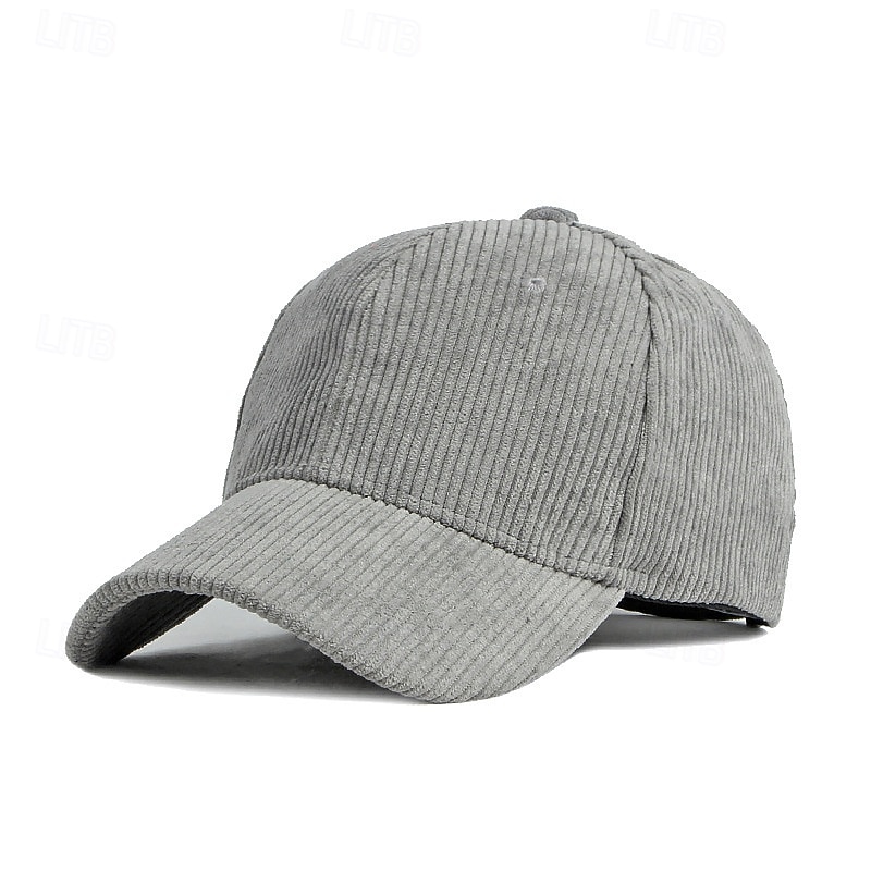 Unisexe Casquette de baseball Noir Jaune Velours côtelé Bandes Pur Chaud ancien Occasionnel Occasionnel Quotidien Vêtements de rue Couleur Unie Protection solaire de 2026 ? $9.49 –P11