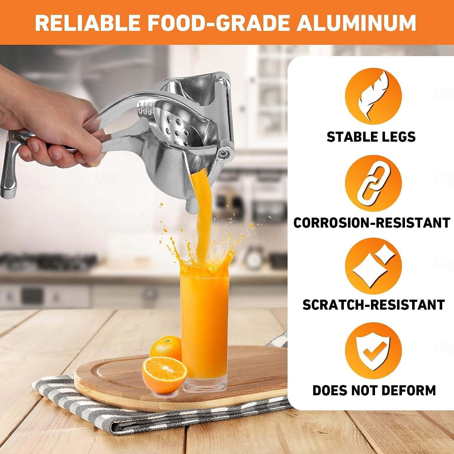 Bpafree Citrus Squeezer Juicer Hand Press Citrus Squeezer Portable Aluminum Alloy Fruit Extractor Easy Fresh Juice Extractor 2026 - $17.99 –P2