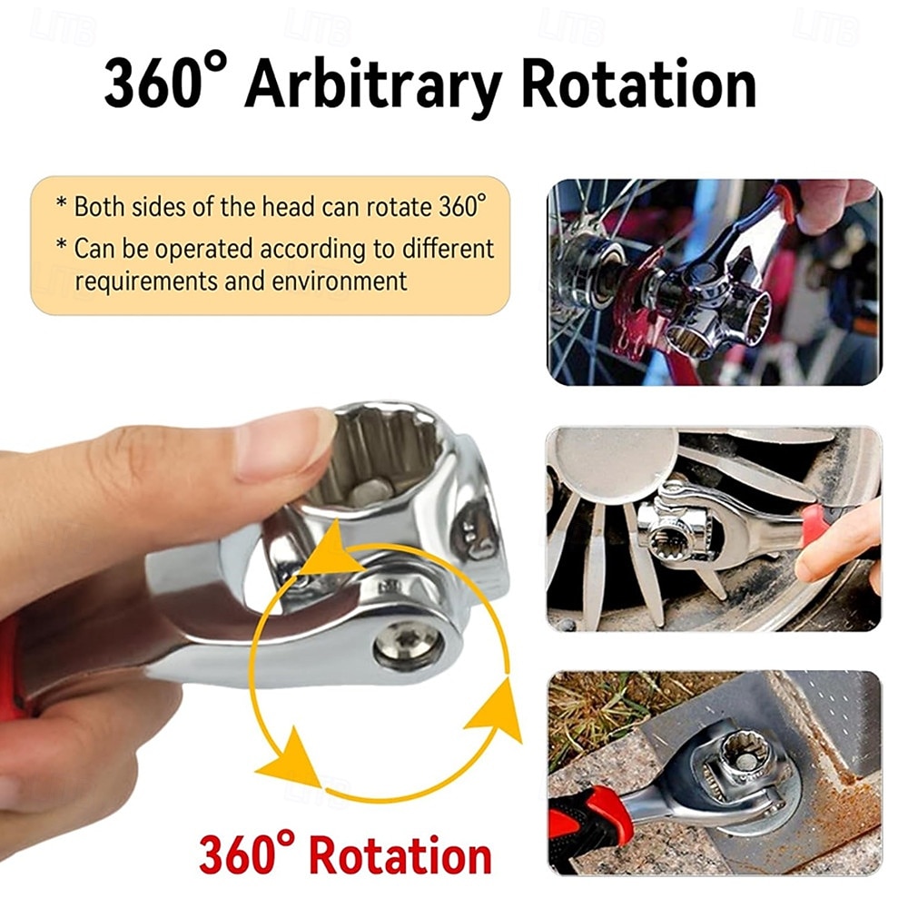 Многофункциональный гаечный ключ с 52 функциями — незаменимый инструмент для ремонта автомобилей и велосипедов. 2026 - $21.99 –P5