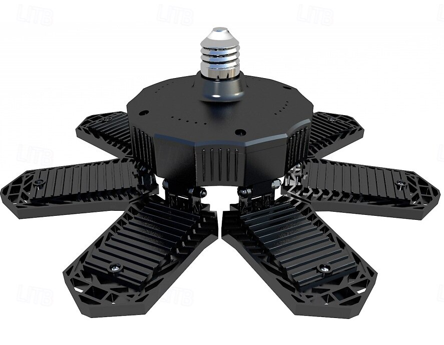 Lâmpada LED para garagem com faixa de iluminação de teto de alto brilho 6500k, 7+1 painéis deformáveis, adequada para porão, celeiro, lavanderia e áreas de armazenamento. de 2026 por $26.99 –P4