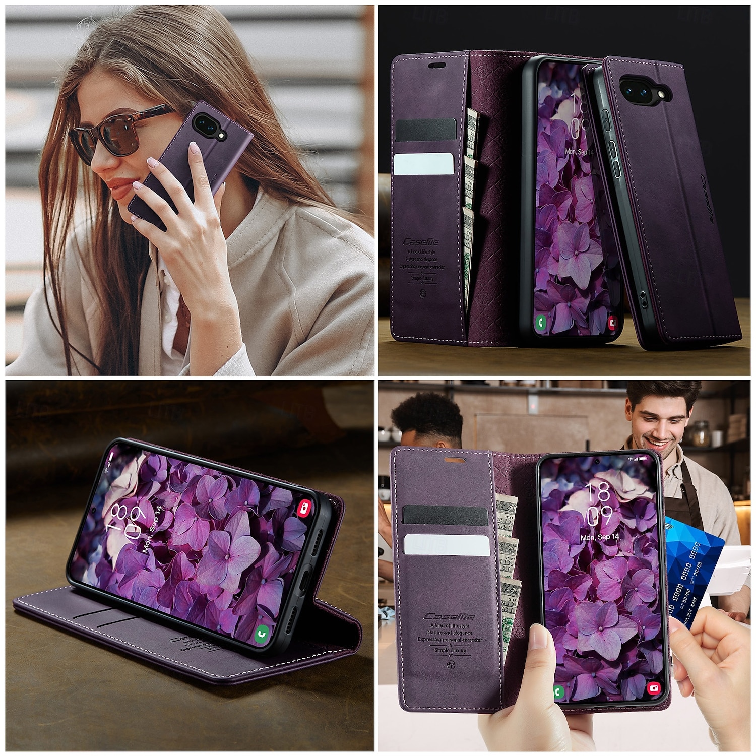 puhelin Etui Käyttötarkoitus Google Pixel 10A Lompakkokorttikotelo Korttipaikka TPU 2026 - $15.99 –P12