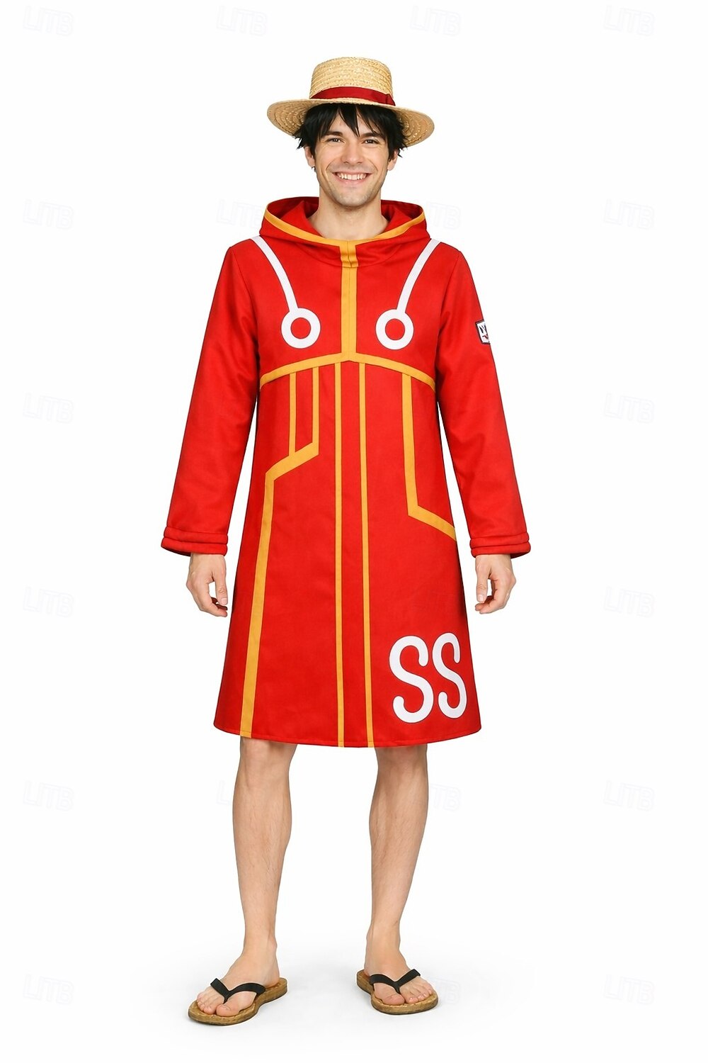 Ocean Adventurer Kapitan Pirat Słomkowy Kapelusz Anime Kostium Cosplay Stroje Garnitury cosplay Halloween Karnawał Bal maskowy Płaszcz Rękawiczki Kapelusz Na Dla chłopców Dla dzieci Dla dorosłych 2026 - $57.99 –P5