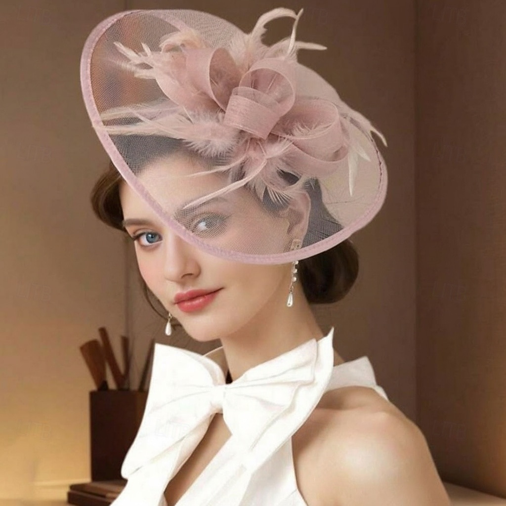 Derby Helm Tovenaar Vriendelijke vrouw Veer Kostuum Dames Maskerade Teaparty Ascot Paardenracefestival Volwassenen Helm 2026 - $29.99 –P7