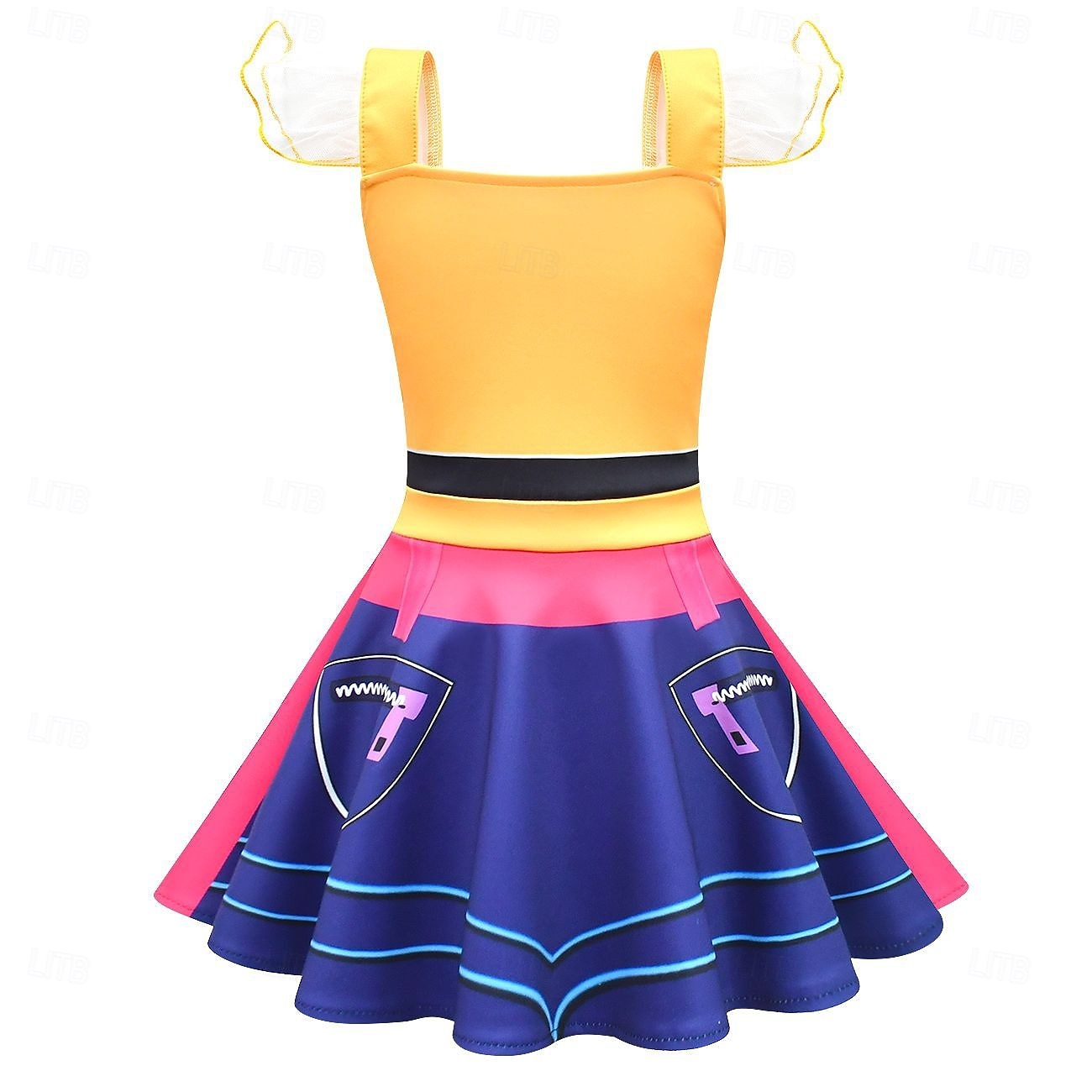 Inspirado em Kpop Inspirado em ídolos coreanos Estrela pop Vestidos Filme Ativo for Para Meninas Infantil Dia Das Bruxas Carnaval Diário de 2026 por $27.99 –P7