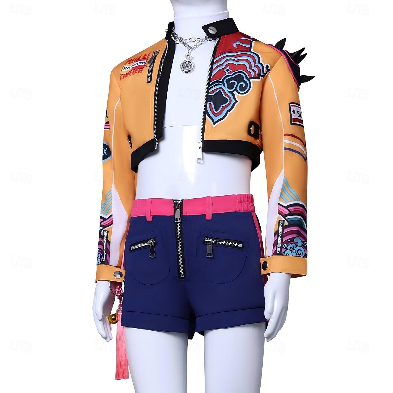 Kpop-inspirert Inspirert av koreansk idol Popstjerne Cosplay kostyme Fancy dress Jente Barne Halloween Karneval Ytelse Comic Con Anime-messe 2026 - $68.99 –P6