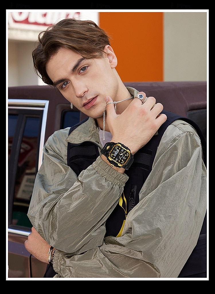 SANDA Men Digital Watch Creative Large Dial Outdoor Sports Luminous Stopwatch Alarm Clock Countdown Silicone Gel Silicone Watch 2026 - $26.99 –P7