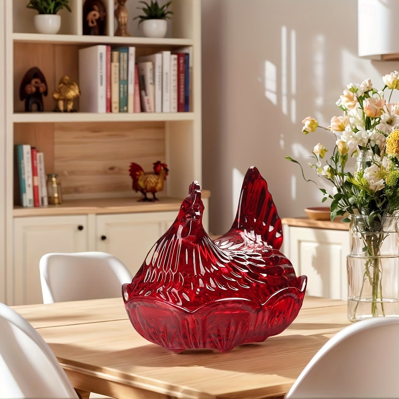 Potes de vidro cristal reutilizáveis em formato de galinha com tampas, ideais para guardar doces, frutas secas, salgadinhos ou como decoração de mesa. Também podem ser usados como prato para servir de 2026 por $62.99 –P8