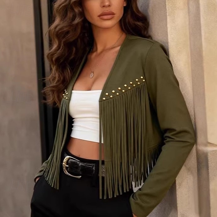 Retro Antiguo Hippie Años 70 Chaqueta Larga Hippie Disfraz Mujer Víspera de Todos los Santos Carnaval Festival de Música Desfile del orgullo Mes del Orgullo Adulto Camisas 2026 - $18.99 –P2