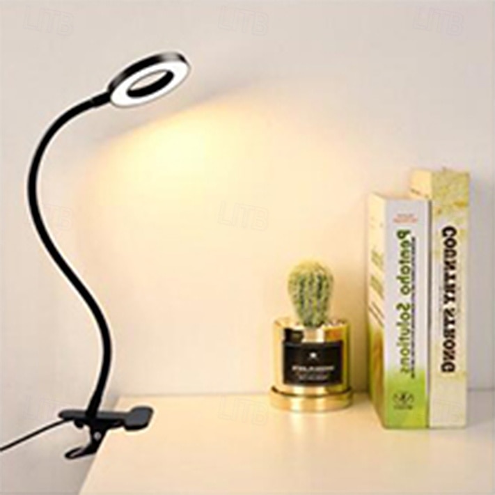 1 LED-Klemmleuchte, 48 LEDs, 3 Farbmodi, Helligkeit einstellbar, flimmerfrei, augenschonend, 5V USB-Stromversorgung, geeignet für Arbeitszimmer, Büro, Nachttisch, Live-Stream-Beleuchtung 2026 - $10.49 –P8