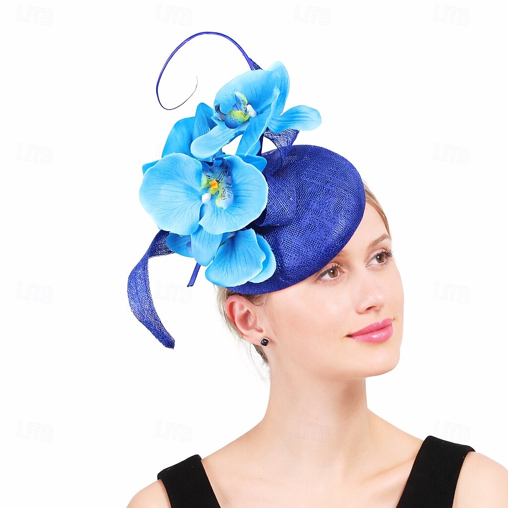 Derby Copricapo Cappello Fascinator affascinante Gentildonna Floreale Piuma Costume Per donna Mascherata Tè Ascot Festival delle corse di cavalli Adulti Copricapo del 2026 a $46.99 –P7