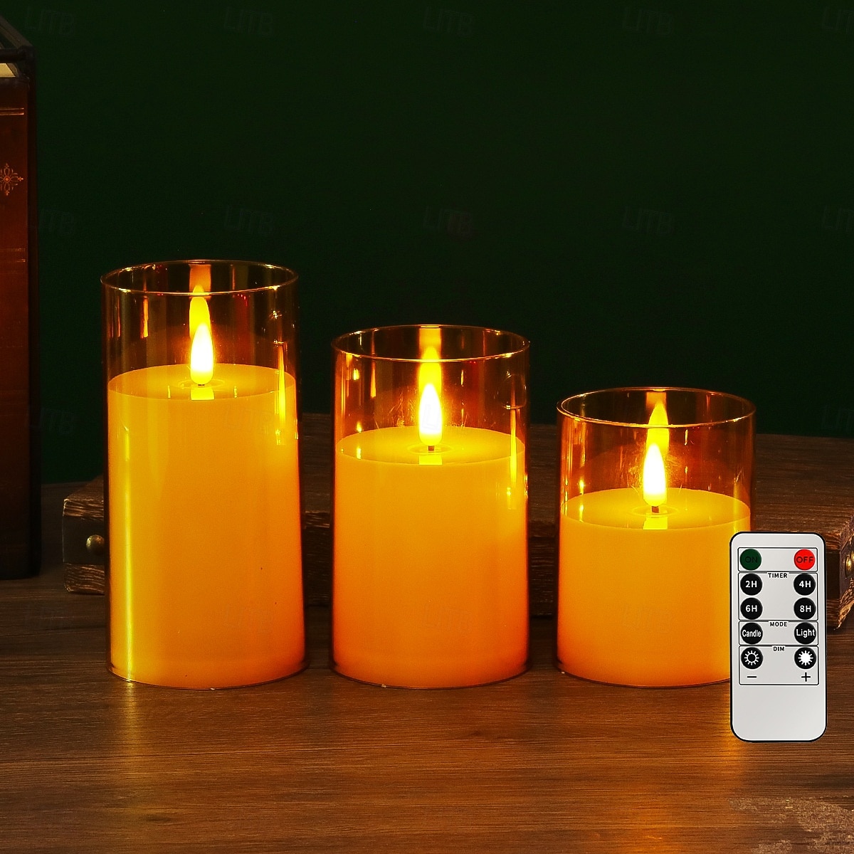 3 candele a led senza fiamma con telecomando, candele di cera senza fumo per proposte di matrimonio, feste, cene, illuminazione ambientale, alimentate a batteria AAA, decorazioni per la casa del 2026 a $19.99 –P6