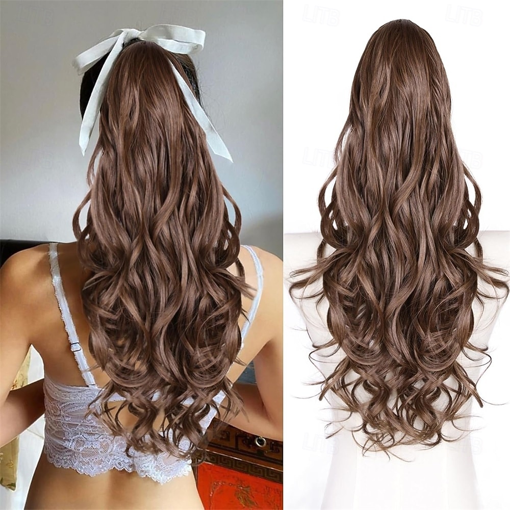 Extensión de cola de caballo para mujeres, extensiones de cabello de cola de caballo en capas de 26 pulgadas de largo, cola de caballo con cordón para mujeres negras, extensiones de cabello sintético 2026 - $22.99 –P6