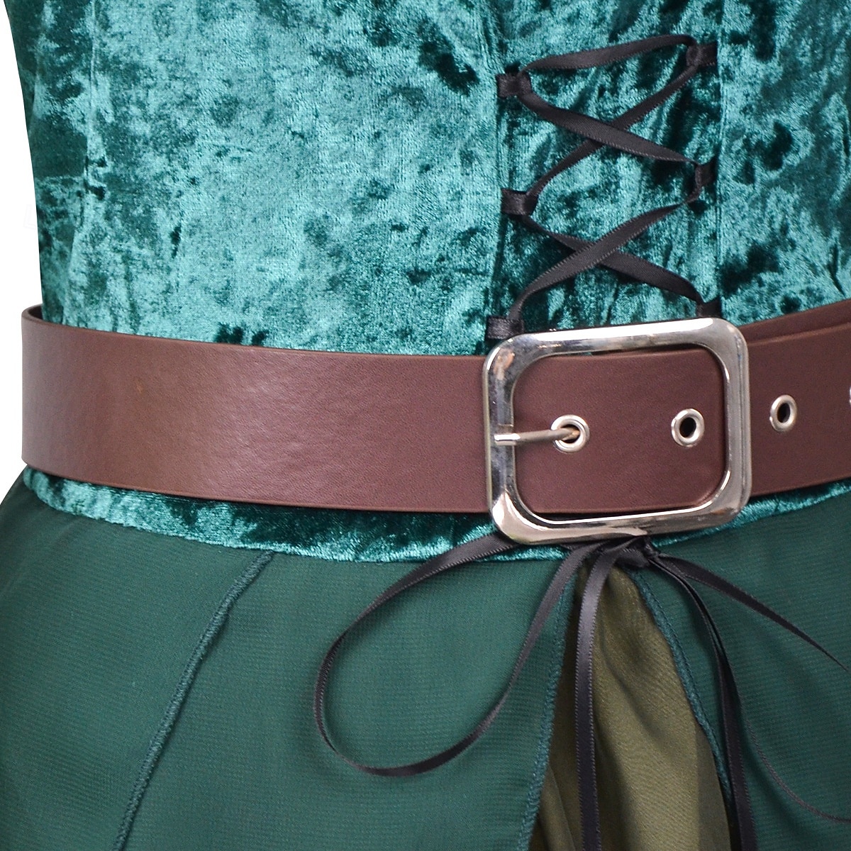 Středověké Renesanční Šaty Fancy kostým Elf Víla Elfí Maškarní kostým Dámské Fantazie předvečer Všech svatých Karneval Výkon LARP Ren Faire Dospělé Šaty Pásek 2026 - $38.99 –P7