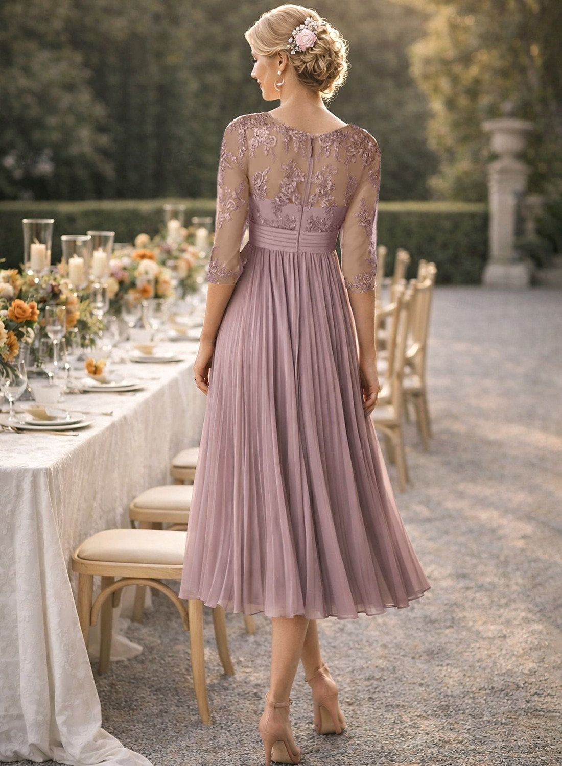 chinese dress ladies Burgundy One Shoulder Gold Lace Applique Embellished Engagement Party Dress 36
