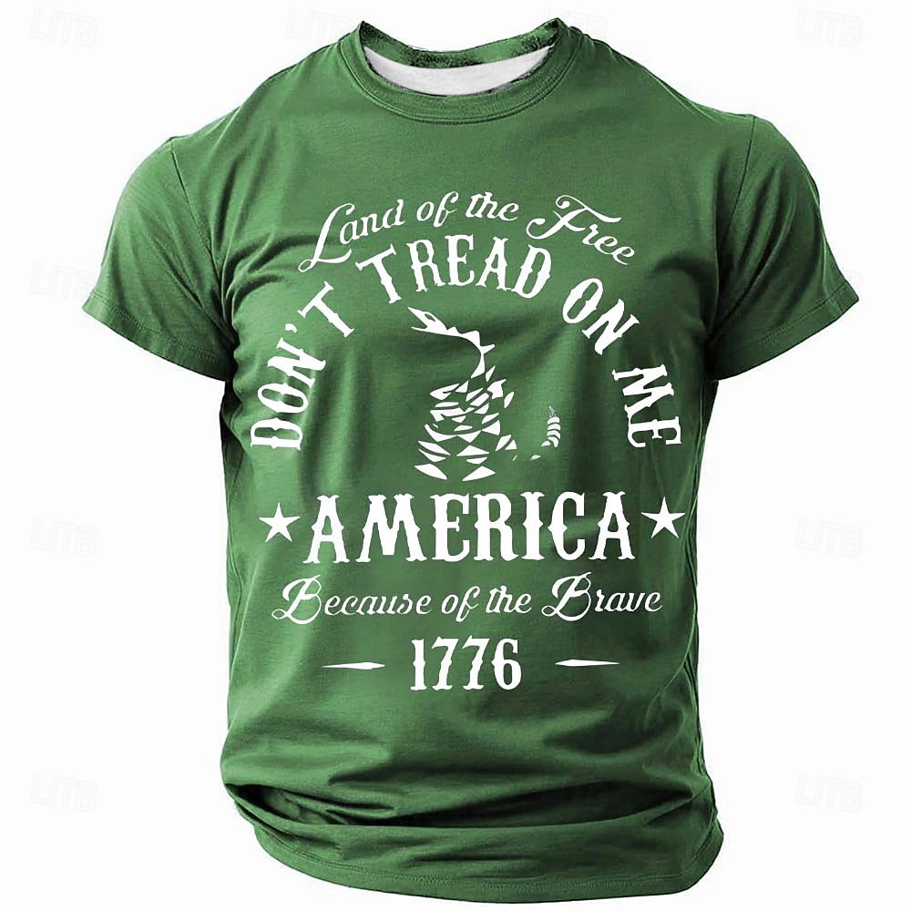 4 juli 2026 250:e minnesdagen mäns patriotisk patriot crew neck kortärmad t-shirt casual 2026 - $21.99 –P4