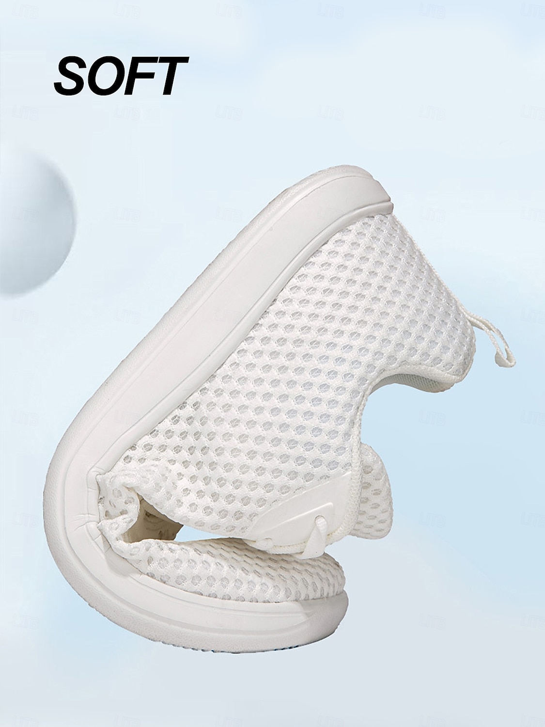 Women's White Wide Fit Breathable Mesh Sneakers - Lightweight Mesh Walking Shoes for Resort Streets, Vacation Travel & Everyday Casual Comfort 2026 - $32.99 –P5