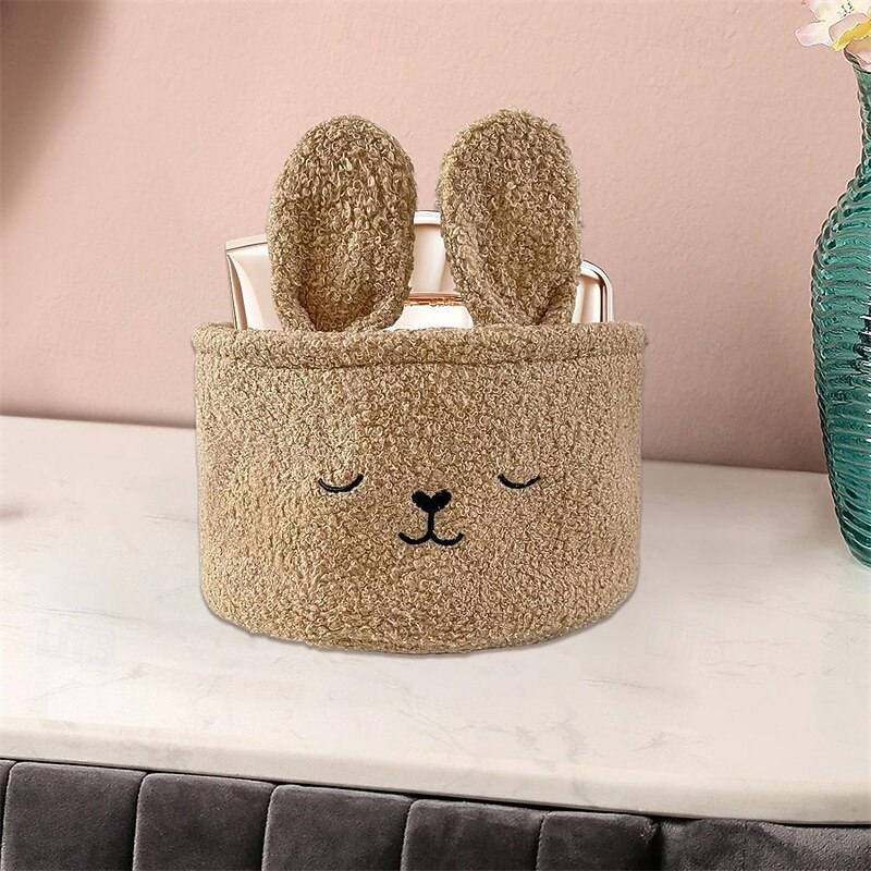 cestino di Pasqua - cestino portaoggetti per mensole, adorabile scatola decorativa a forma di coniglio, perfetto per scrivanie, mensole, lavanderie, camerette dei bambini, bagni del 2026 a $19.99 –P2