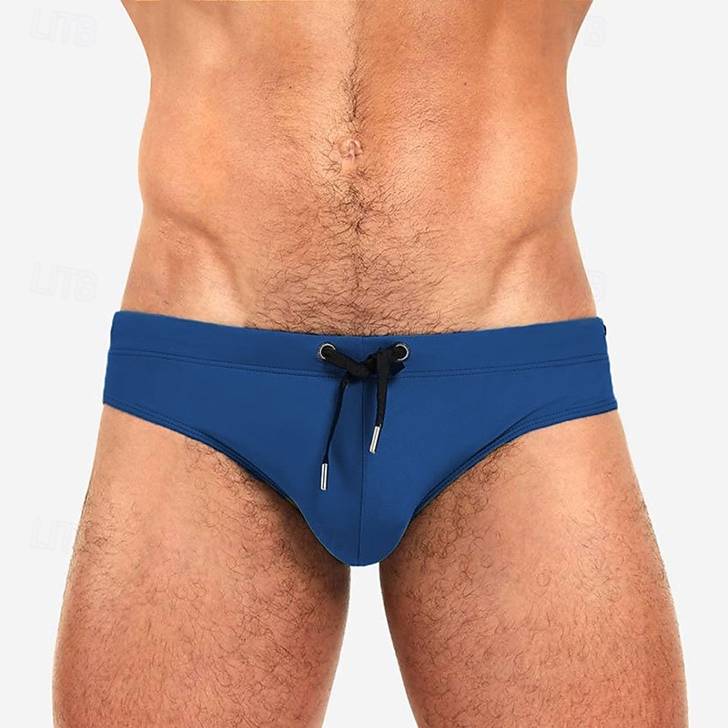 Per uomo Costume da bagno Costume da Bagno Slip mare Tinta unita Coulisse Asciugatura Rapida Elastico Traspirante Pantaloni Surf Sport Acquatici Nuoto Estate del 2026 a $13.99 –P18