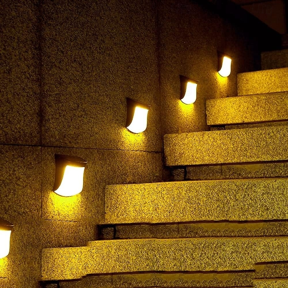 Solar Wall Light Outdoor, IP65 Solar Powered Deck Lights Waterproof, LED Solar Sconce Lights Outdoor,for Steps Stairs Fences Wall Walkway Garden 2026 - $32.99 –P1