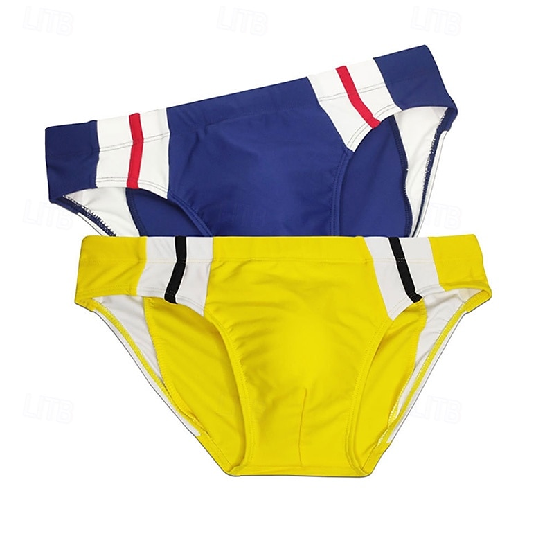 Per uomo Costume da bagno Costume da Bagno Slip mare Color-blocking Asciugatura Rapida Elastico Traspirante Pantaloni Surf Sport Acquatici Nuoto Estate del 2026 a $13.99 –P7