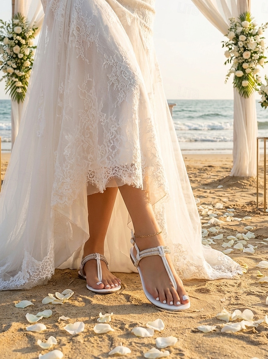 dress sandals for beach wedding Don't Get Married on a Beach Without These Beach Wedding Shoe