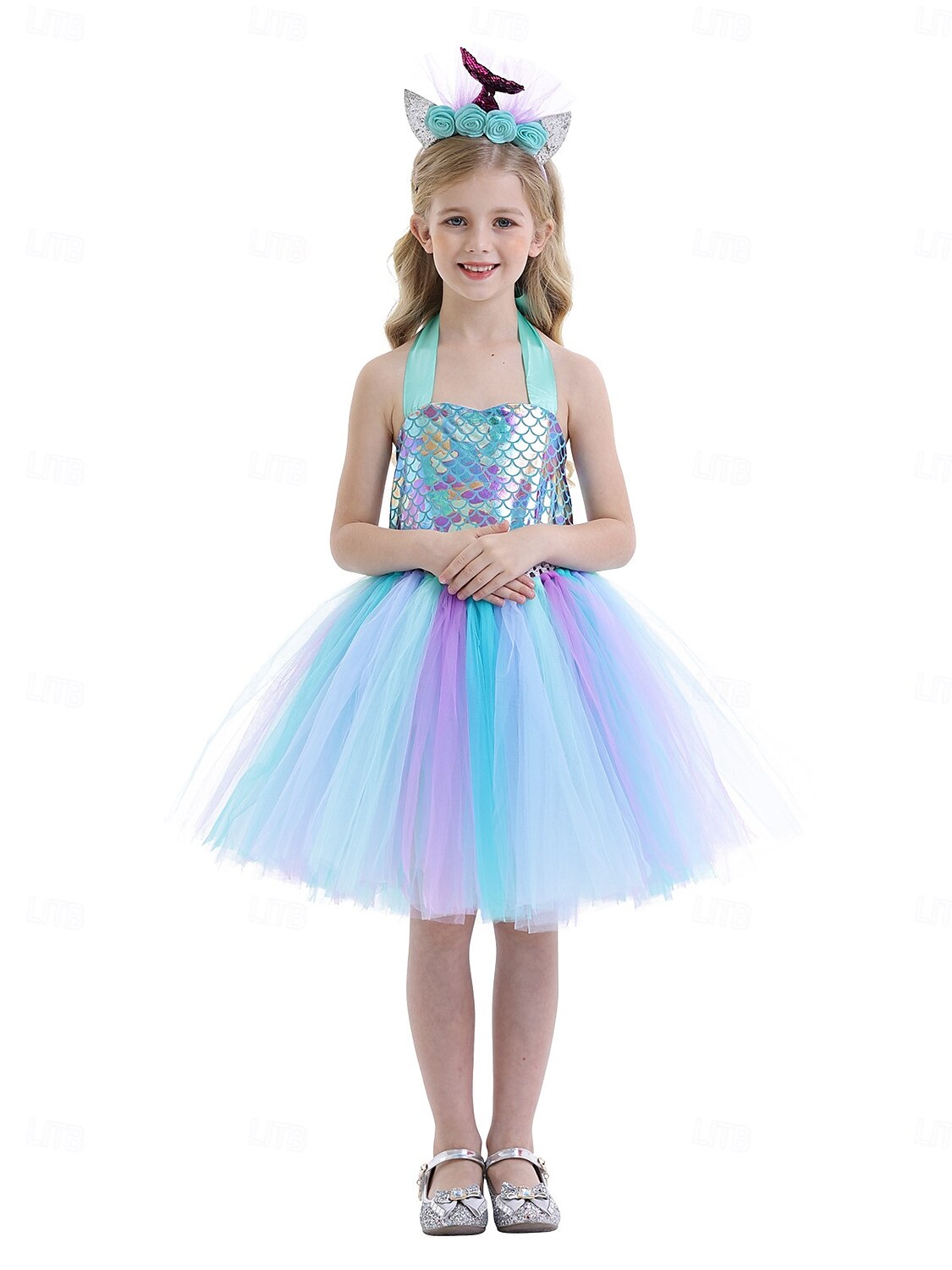 Syrena Księżniczka Sukienka Tutu Kostium na imprezę tematyczną Film Cosplay for Dla dziewczynek Dla dzieci Karnawał Bal maskowy Urlop Impreza Święto 2026 - $32.99 –P7