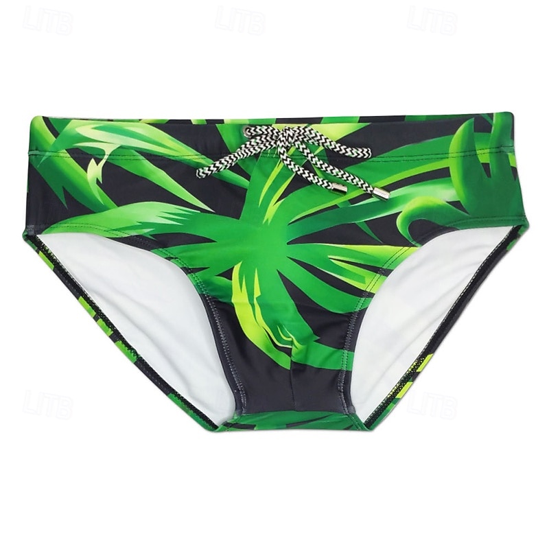Hombre Estándar Bañador Natación Corto Bañadores Pantalones Calzoncillos de Natación Impreso Correa Secado rápido Eslático Transpirable Sin Mangas Prendas de abajo Surf Deportes acuáticos Natación 2026 - $13.99 –P5