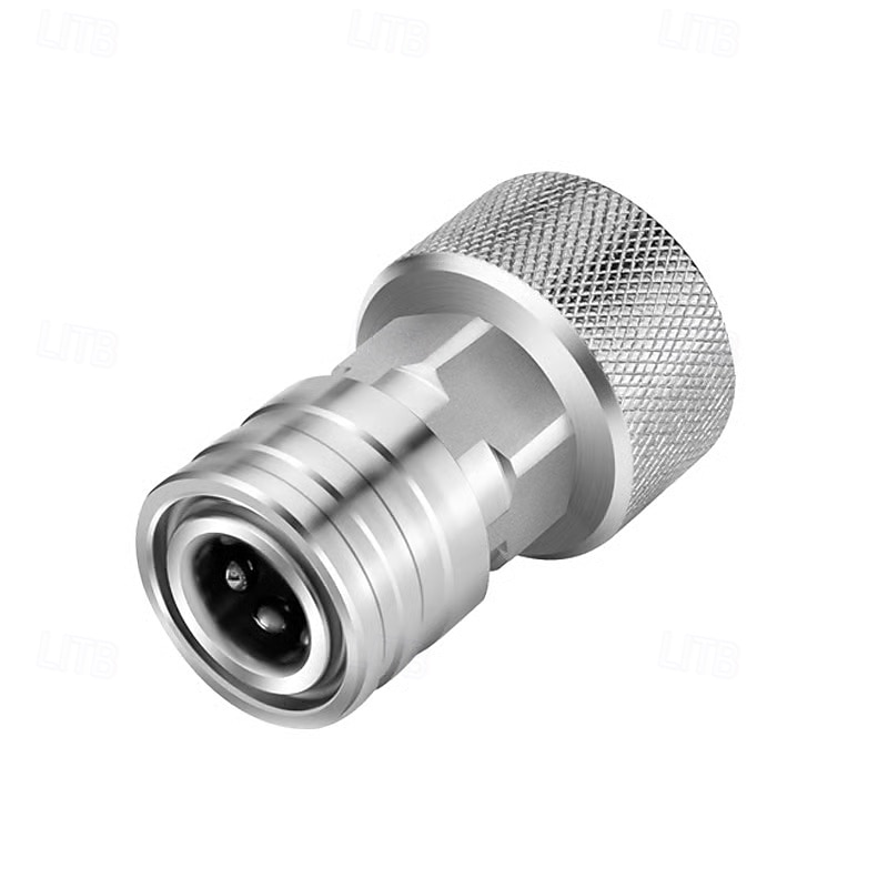 Adaptér ze zahradní hadice na mini tlakový čistič - 3/4" na 1/4", nástavec pro tlakový čistič zahradní hadice, převod vodní hadice na konektor pro tlakový čistič, nerezová ocel (konektor + sada 5 2026 - $19.99 –P3