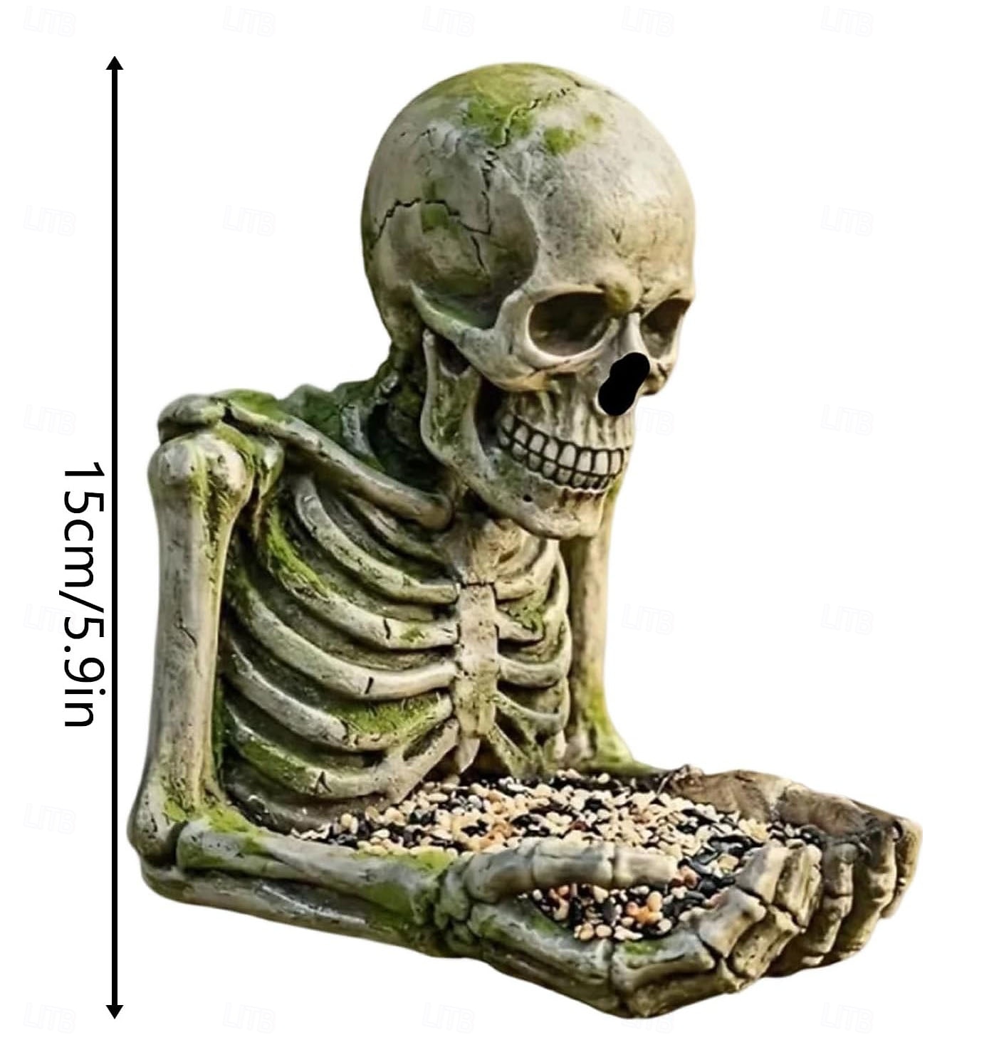 Bigfoot fuglemater, vanntett utendørs skulptur med palmeskål &skjult nøkkelhullshenger, tremontert/hengende hagedekor for fugletitting i hagen, for naturelskere 2026 - $25.99 –P14