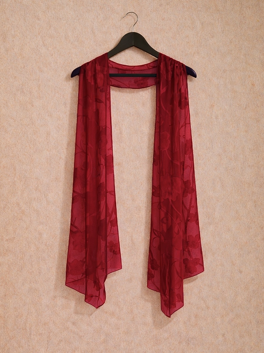 Dam Skjorta Spetsknuten Elegant Rund hals Dagligen Kvällsfest Bröllopsgäst Korallröd Wedgewood Svart Rubinrött Vår, Höst, Vinter, Sommar 2026 - $45.99 –P5